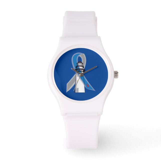 Relógio Farol de Esperança de Sensibilização à Diabetes (Frente)