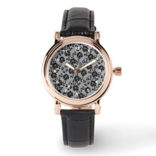 Relógio Faux Black Lace Watch