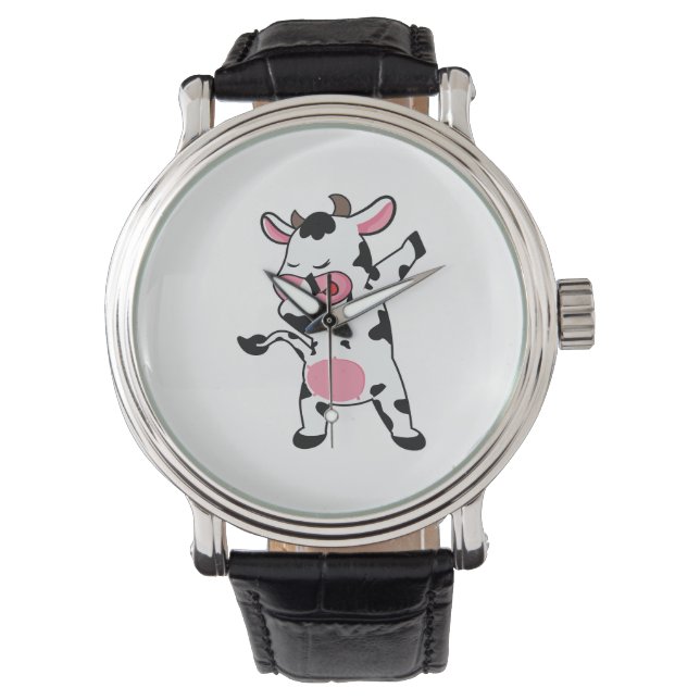 Relógio Fazendeiro Dabbing Vaca Dança Dab (Frente)