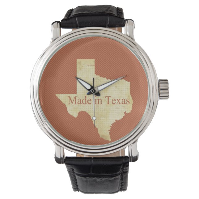 Relógio Feito no Texas Rusty Red (Frente)