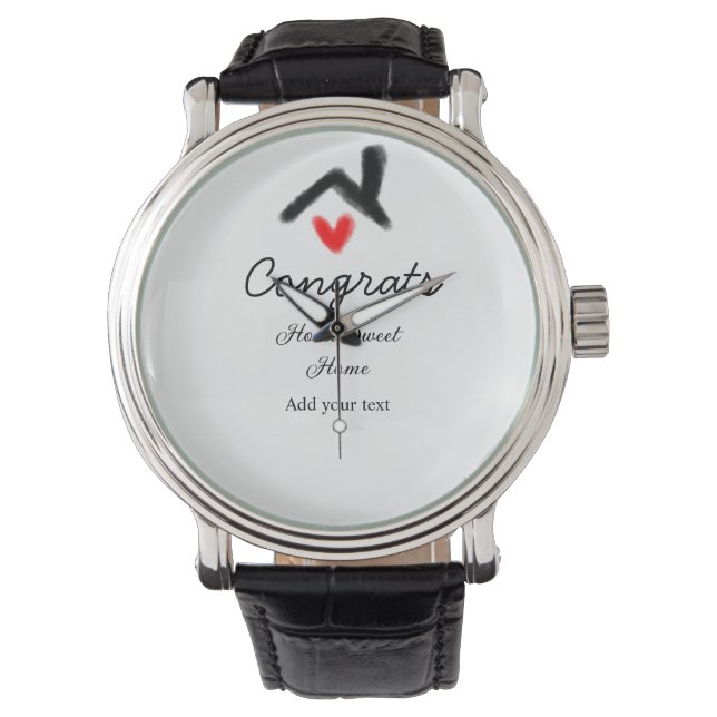 Relógio Felicita o novo proprietário imobiliário a inaugur (Frente)