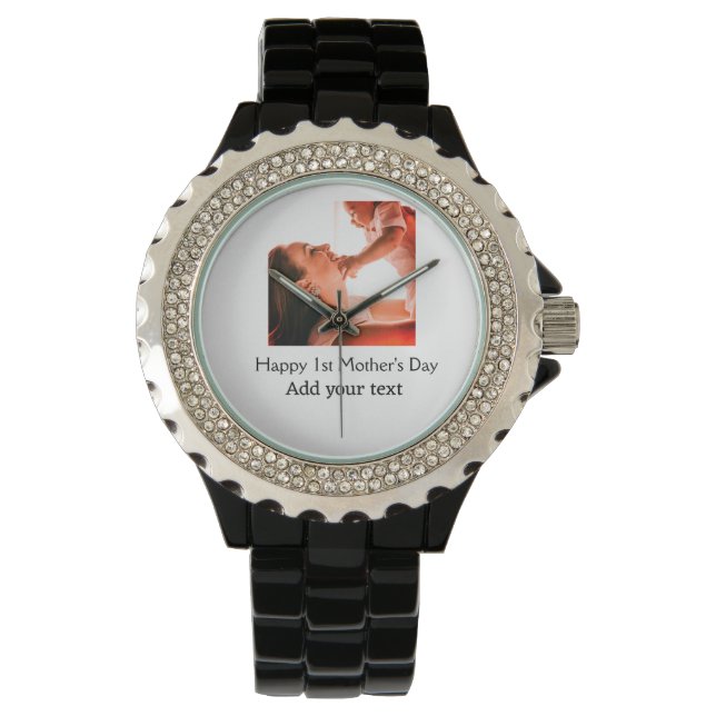 Relógio Feliz Dia de as mães de 1rua que a melhor mãe jama (Frente)