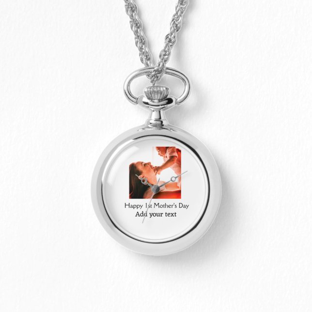 Relógio Feliz Dia de as mães de 1rua que a melhor mãe jama (Frente)