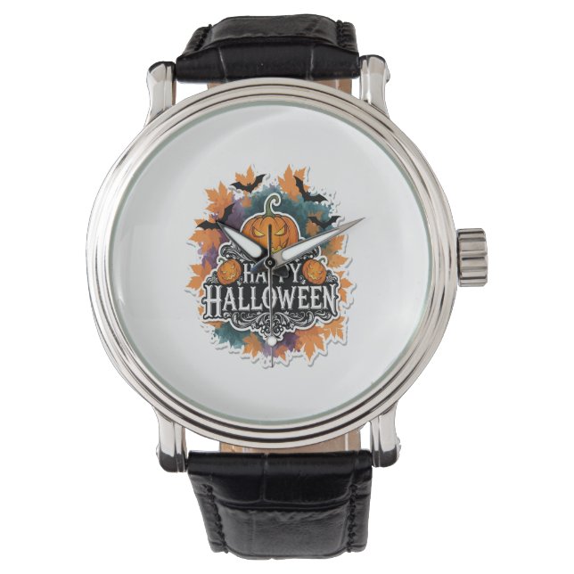 Relógio Feliz e Feliz Halloween (Frente)