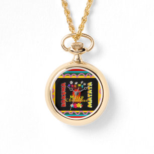 Relógio Feliz Natal Colorida momento feliz personalizado