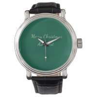 Feliz Natal verde plano solo holida