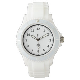 Relógio Feminino Sporty de Silicone Branco