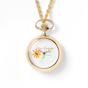 Relógio Festa de solteira adicionar nome data local girass