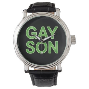 Relógio Filho Gay Engraçado Orgulho LGBTQ
