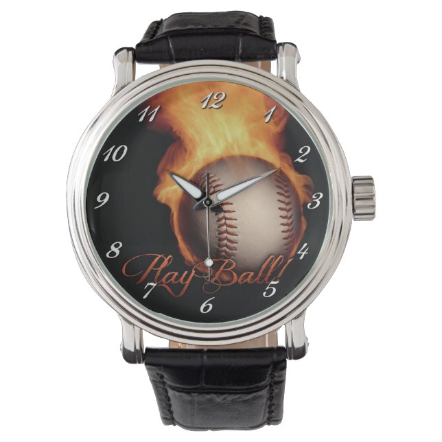 Relógio Fireball Patterno Baseball Lovers Pulso Vigia 2 (Frente)