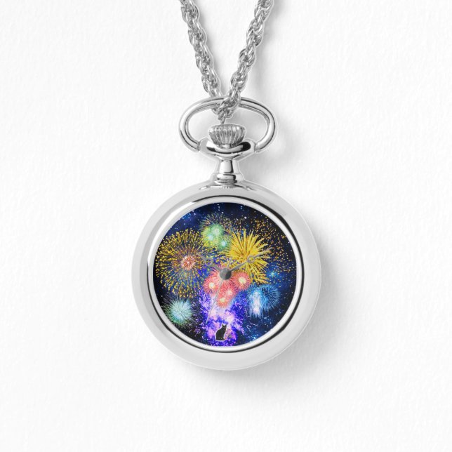 Relógio Fireworks Bursts  (Frente)