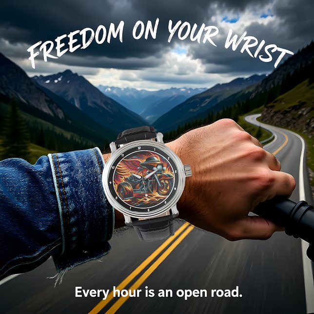 Relógio Flaming Trike, Dynamic Watch Face. (Criador carregado)