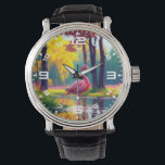 Relógio Flamingo no lago-365476<br><div class="desc">Flamingo no lago-365476</div>