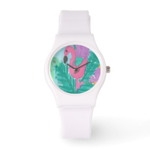 Relógio Flamingo Tropical Jungle Watch