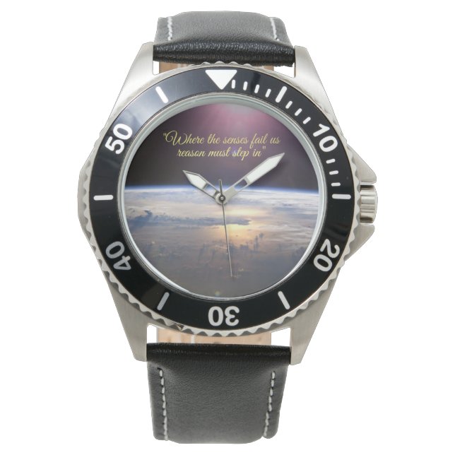 Relógio Flat Earth Classic Mens Watch (Frente)