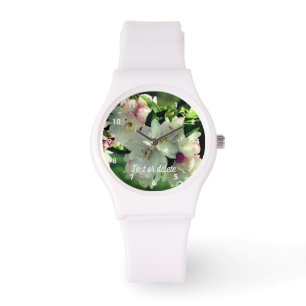 Relógio Flor de primavera Blossomo de maçã 2 Personaliza
