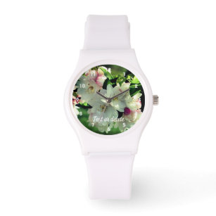 Relógio Flor de primavera Blossomo de maçã 2 Personalizado