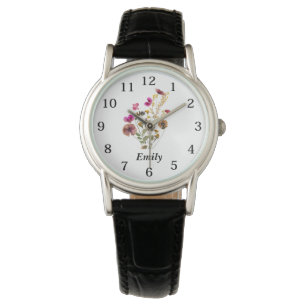 Relógio Flor Selvagem Personalizada