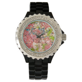 Relógio Floral Black Watch w/ Beaufect