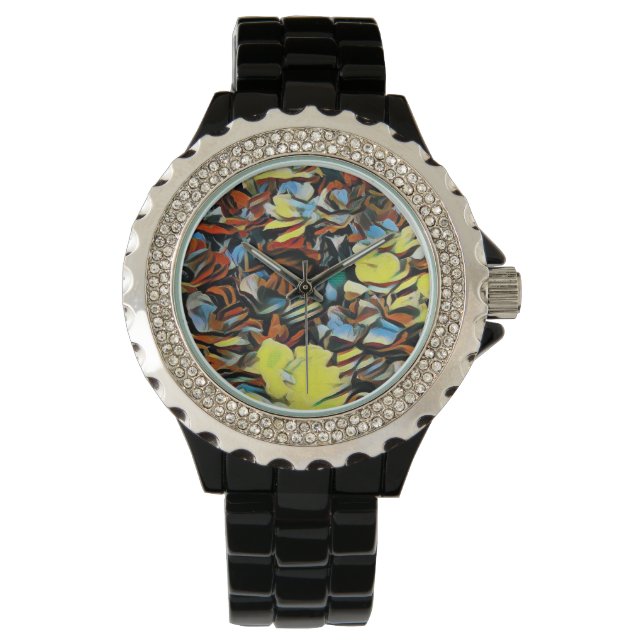 Relógio Floral Black Watch w/ Drew Effect (Frente)