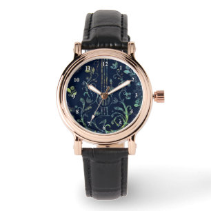 Relógio Floral Guitar Watch