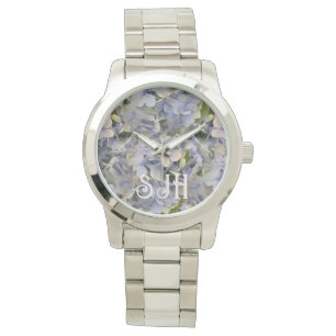 Relógio Flores de Lavanda Hortênsia Rosto