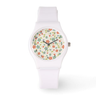 Relógio Flores de primavera Bonitas -