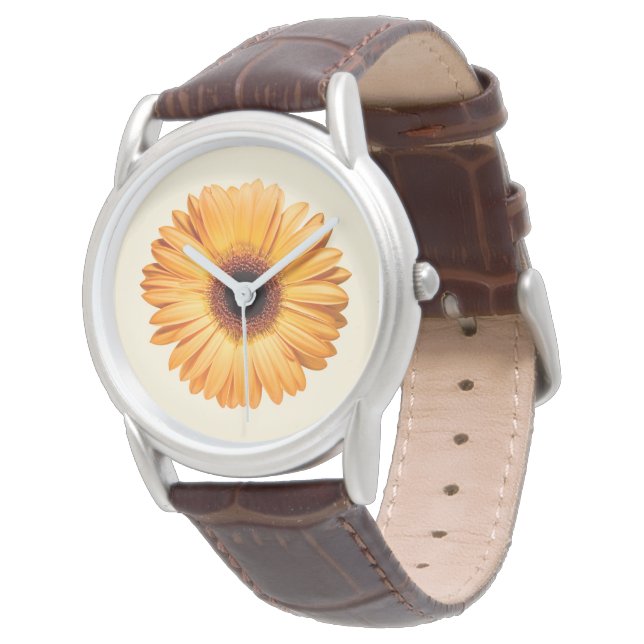 Relógio Flores | Orange Gerbera (Angular)