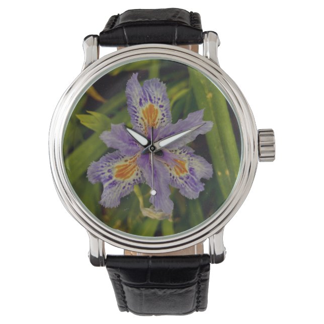 Relógio florescer em roxo  (Frente)