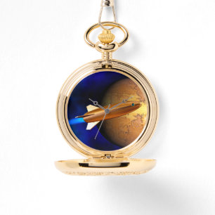 Relógio foguete vintage