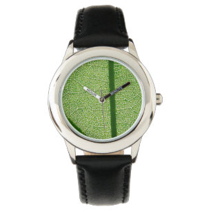 Relógio Folha Verde Fechar