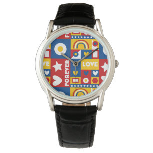 Relógio "Forever Love Pop Art Design Watch"