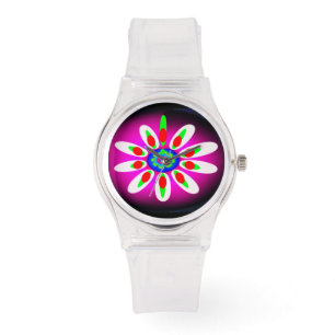 Relógio Forma da flor de Digitas