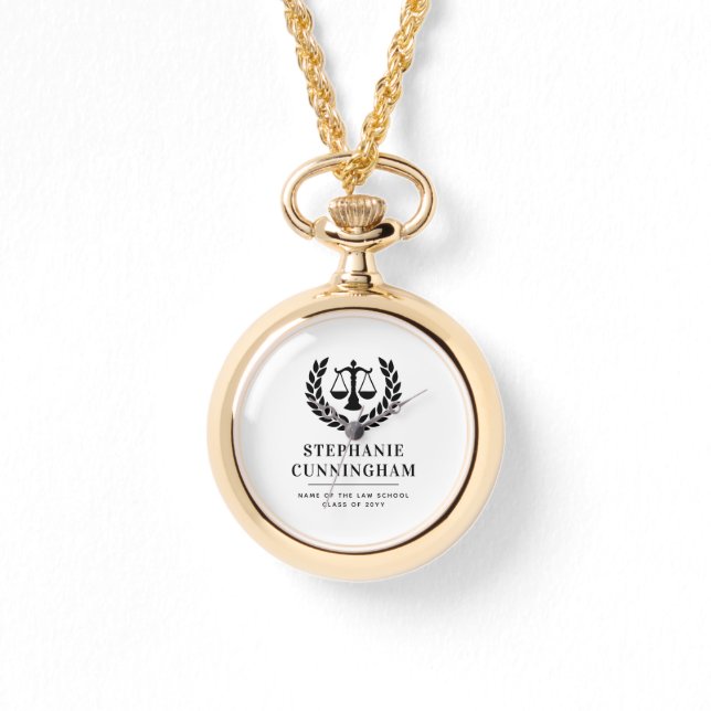 Relógio Formatação Personalizada da Escola de Direito Mode (Frente)