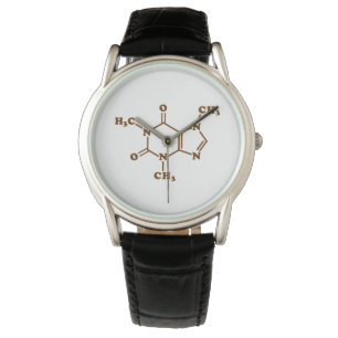 Relógio Fórmula Química Molecular Cafeína