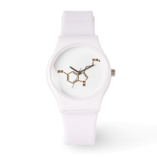 Relógio Fórmula química molecular da serotonina