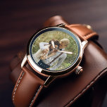 Relógio Foto de Monograma Elegante<br><div class="desc">Monograma elegante e design de foto personalizada personalizada para aniversários de casamento,  graduações,  Dia de os pais,  Natal e muito mais!</div>