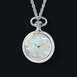 Relógio foto de pedra opal<br><div class="desc">relógio de textura fotográfica opcional</div>