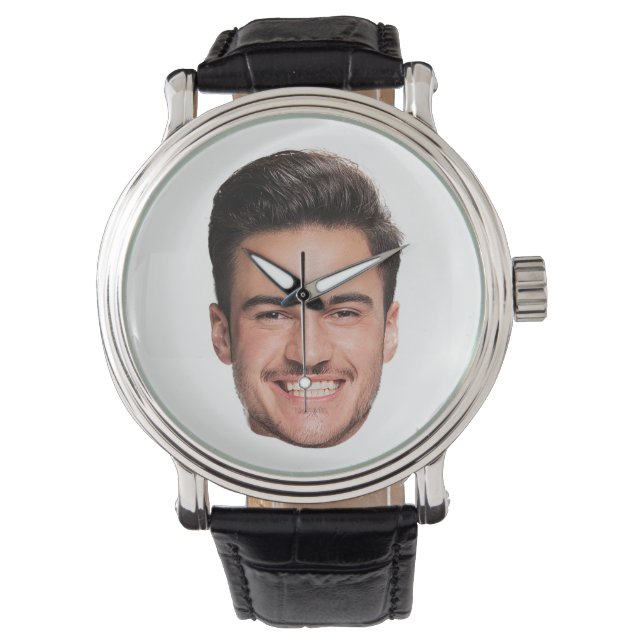 Relógio Foto de Rosto Personalizada (Frente)
