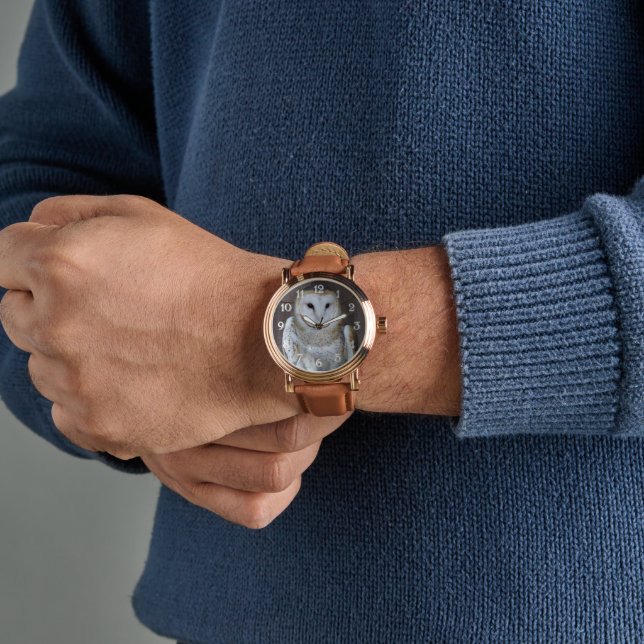 Relógio Foto do Raptor Barn Owl (Pulso)