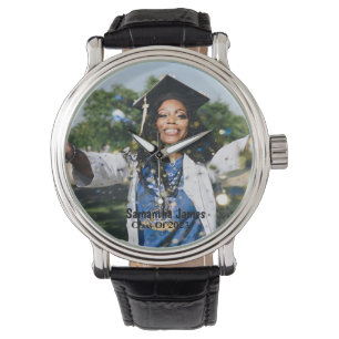 Relógio Foto e nome personalizados para graduação