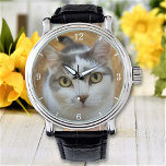 Relógio Foto Personalizada da Família Pet Personalizada<br><div class="desc">Carregue uma foto e crie facilmente seu relógio personalizado. Você pode TRANSFERIR este DESIGN em outros produtos do Zazzle e ajustá-lo ao ajustado da maioria dos itens do Zazzle. Você também pode clicar em PERSONALIZAR MAIS para adicionar uma linha de texto. Os designs Standard Studio são feitos em gráficos vetoriais...</div>