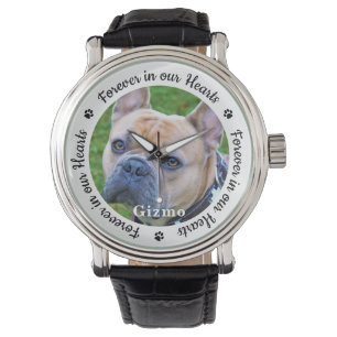 Relógio Foto Personalizada do Memorial do Cão Pet Moderno
