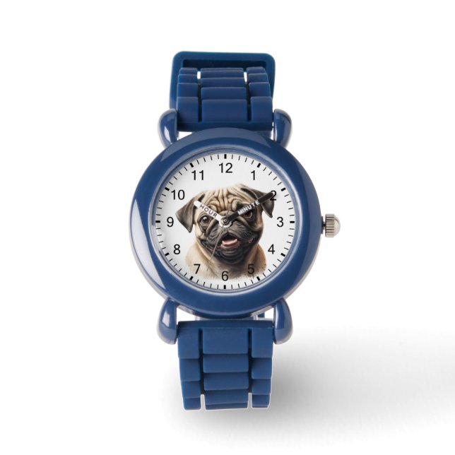 Relógio Foto Personalizada Elegante Adicionar Sua Própria (Frente)