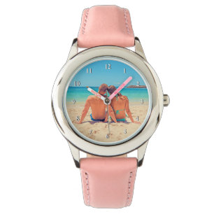Relógio Foto personalizada - seu próprio Design - Verão