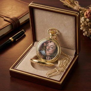 Relógio Foto Simples e Elegante de Amor Eterno