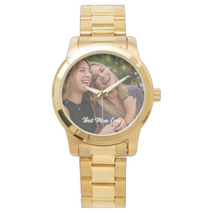 Relógio Fotografia personalizada Melhor mãe do que Dia de