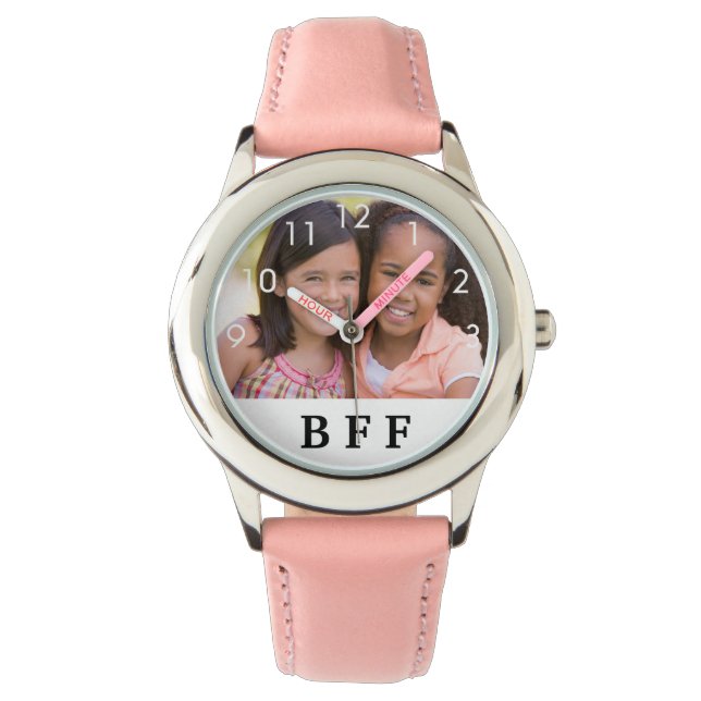 Relógio Fotografia personalizada melhores amigas do BFF pa (Frente)