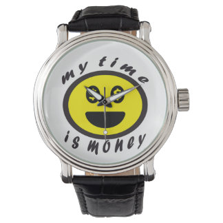 Relógio frases positivas emoji my time is money