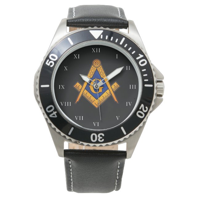 Relógio Freemason Square e Compass Charity Masonic (Frente)